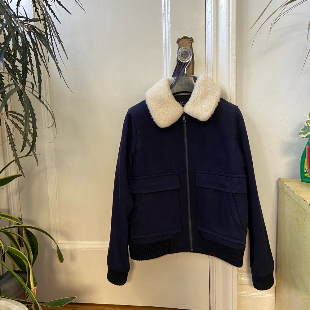 A.P.C snowbird wool bomber jacket